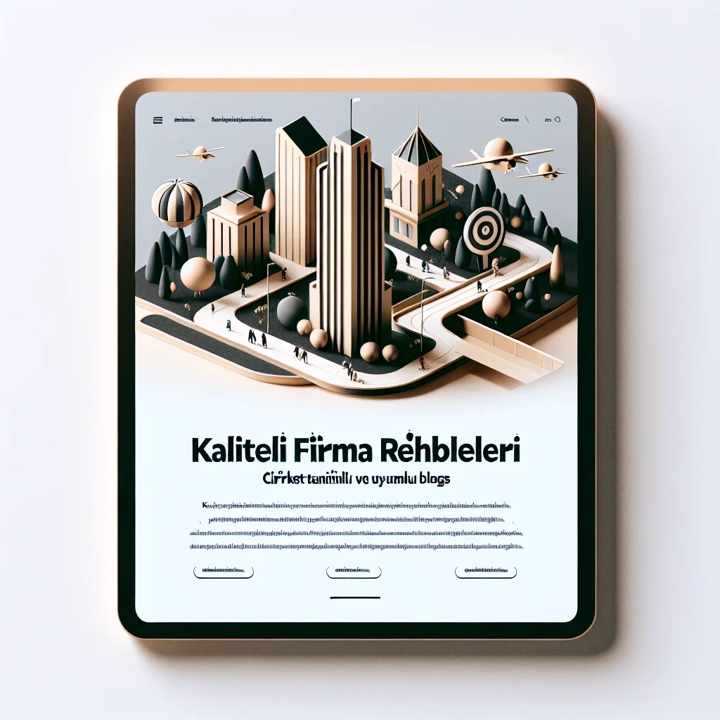 Kaliteli Firma Rehberleri: Şirket Tanıtımları ve SEO Uyumlu Bloglar